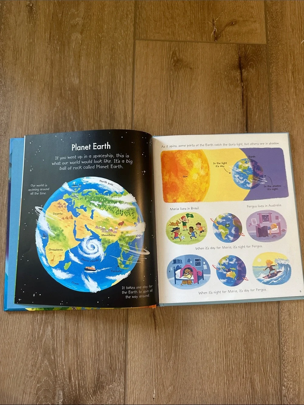 Usborne My Very First Our World Book - Bright Blue and Yellow Cover
